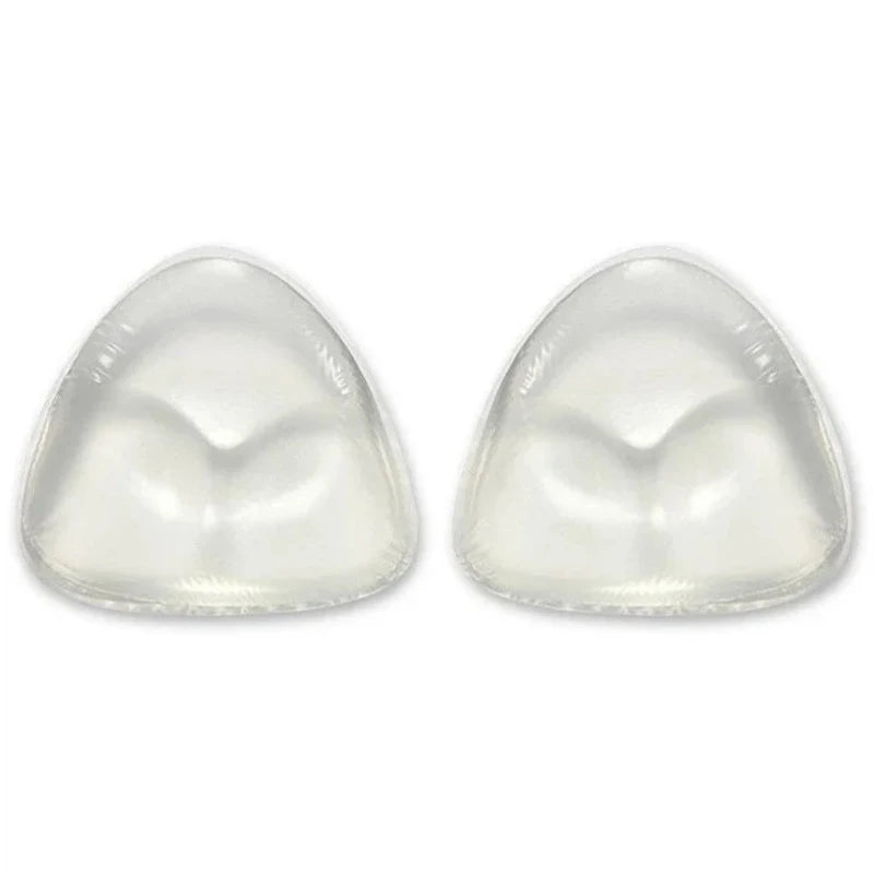 2Pcs Silicone Bra Inserts Breast Pads Sticky Push-Up Women Bra Cup Thicker Nipple Cover Patch Bikini Inserts for Swimsuit Gifts