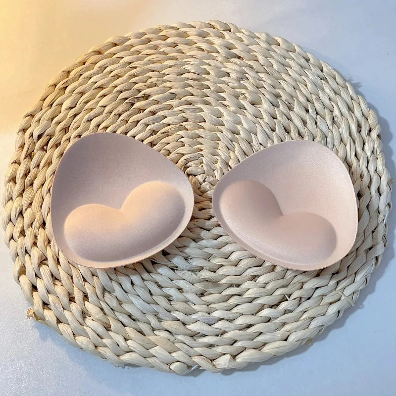 2Pcs Silicone Bra Inserts Breast Pads Sticky Push-Up Women Bra Cup Thicker Nipple Cover Patch Bikini Inserts for Swimsuit Gifts