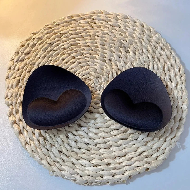2Pcs Silicone Bra Inserts Breast Pads Sticky Push-Up Women Bra Cup Thicker Nipple Cover Patch Bikini Inserts for Swimsuit Gifts
