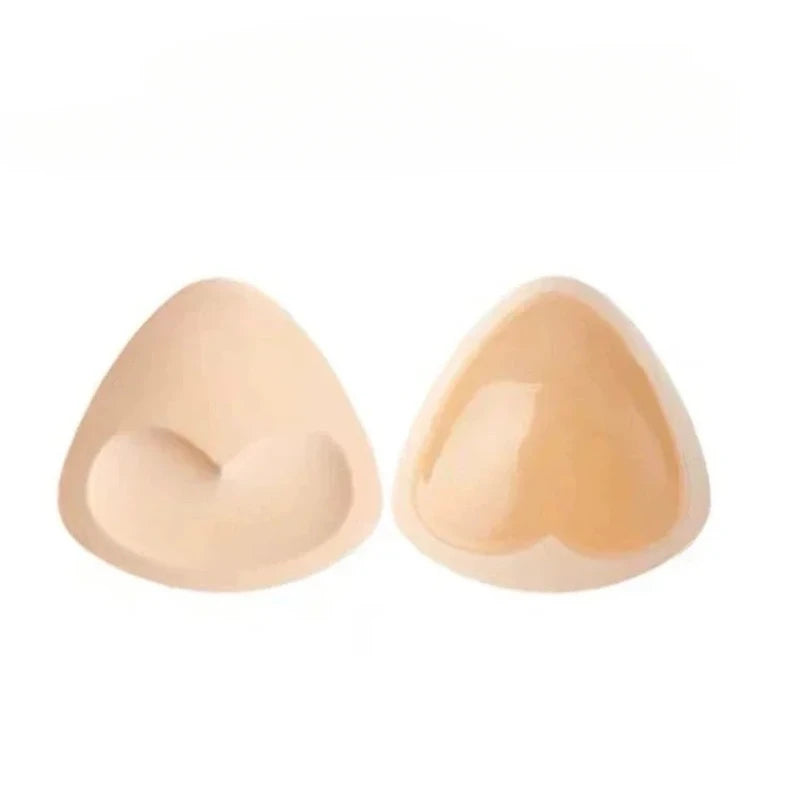 2Pcs Silicone Bra Inserts Breast Pads Sticky Push-Up Women Bra Cup Thicker Nipple Cover Patch Bikini Inserts for Swimsuit Gifts