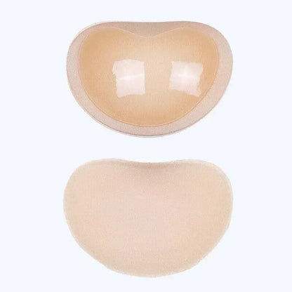 2Pcs Silicone Bra Inserts Breast Pads Sticky Push-Up Women Bra Cup Thicker Nipple Cover Patch Bikini Inserts for Swimsuit Gifts